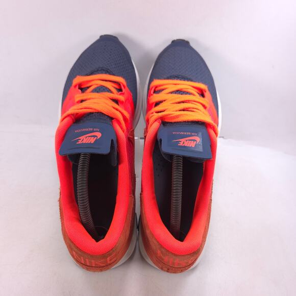 Nike Air Berwuda Lace Up Athletic Running Shoe Mens Size 9.5 555305-884 Orange - Picture 4 of 10